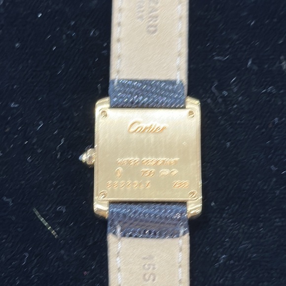 Cartier 18k Yellow Gold Tank Francaise ladies watch.  Quartz movement. - Picture 2 of 3